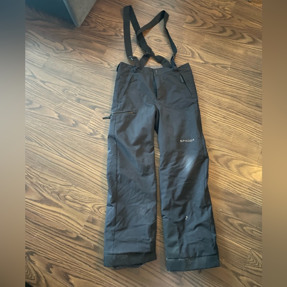 SPYDER sz 18 BLACK SNOWPANTS
